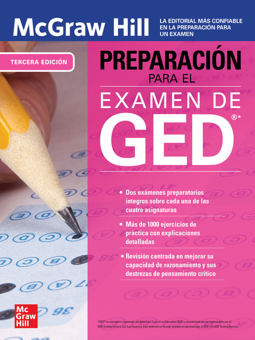Title details for McGraw-Hill Education Preparacion para el Examen de GED, Tercera edicion by McGraw Hill Editores, México - Wait list